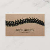 Carte De Visite Chiropraticien Chiropratique Spine Thérapiste Rust (Devant)