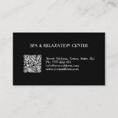 Carte De Visite Chiropraticien de massothérapie Soins du corps (Dos)