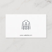 Carte De Visite Chiropraticien | Diagramme Précédent (Dos)