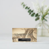 Carte De Visite Chiropraticien d'illustration anatomique antique (Debout devant)