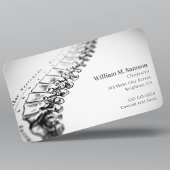 Carte De Visite Chiropraticien d'illustration anatomique antique