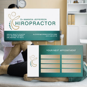 Carte de visite Chiropraticien Logo Colonne Vertéb