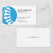 Carte De Visite Chiropraticien | Logo de l'os (Devant / Derrière)