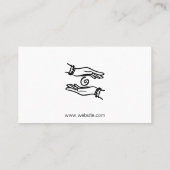 Carte De Visite Chiropraticien | Mains de guérison (Dos)
