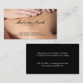 Carte De Visite Chiropraticien | Massage (Devant / Derrière)