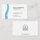 Carte De Visite Chiropraticien | Médecine alternative (Devant / Derrière)