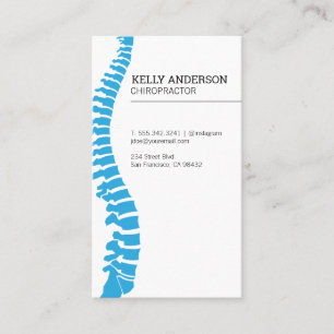 Carte De Visite Chiropraticien Médecine alternative Moelle épi