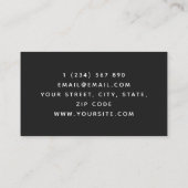 Carte De Visite Chiropraticien minimal moderne Spine chiropratique (Dos)