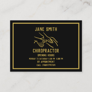 Carte De Visite Chiropraticien professionnel