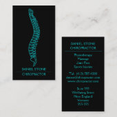 Carte De Visite Chiropraticien professionnel élégant Sonnerie Xray (Devant / Derrière)