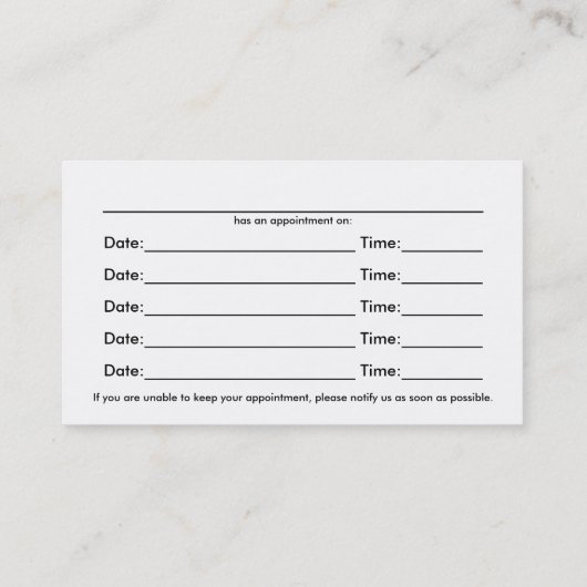 Carte De Visite Chiropraticien professionnel Nomination multiple (Dos)