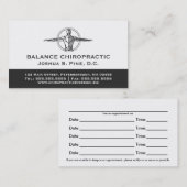 Carte De Visite Chiropraticien professionnel Nomination multiple (Devant / Derrière)