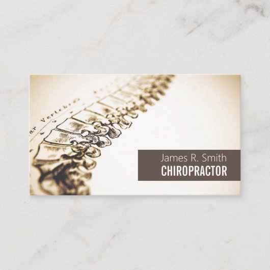 Carte De Visite Chiropraticien Professionnel & Santé (Devant)