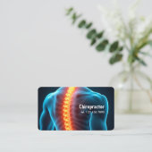 Carte De Visite Chiropraticien QR personnalisé (Debout devant)
