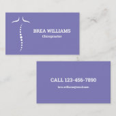 Carte De Visite Chiropratique Chiropractor Massage Therapy 2022 (Devant / Derrière)
