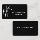 Carte De Visite Chiropratique Chiropraticien Massage Manuel Thérap (Devant / Derrière)
