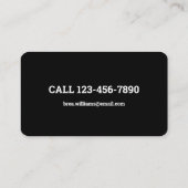 Carte De Visite Chiropratique Chiropraticien Massage Manuel Thérap (Dos)