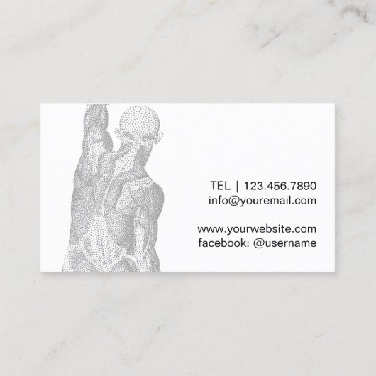 Carte De Visite Chiropratique Chiropraticien Massage Spa Sage Gree (Dos)
