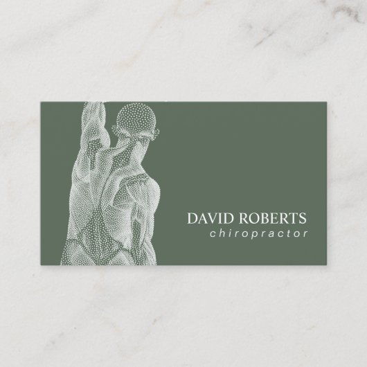 Carte De Visite Chiropratique Chiropraticien Massage Spa Sage Gree (Devant)