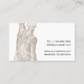 Carte De Visite Chiropratique Chiropraticien Massage Thérapie (Dos)
