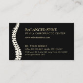 Carte De Visite Chiropratique Chiropraticien Nomination Rappel (Devant)