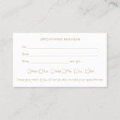 Carte De Visite Chiropratique Chiropraticien Rappel Bus (Dos)