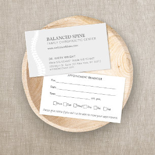 Carte De Visite Chiropratique Chiropraticien Rappel Bus