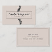 Carte De Visite Chiropratique Chiropraticien Santé (Devant / Derrière)