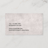 Carte De Visite Chiropratique Chiropraticien Thérapiste Vintage (Dos)