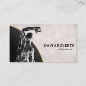 Carte De Visite Chiropratique Chiropraticien Thérapiste Vintage (Devant)