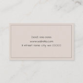 Carte De Visite Chiropratique de la famille (Dos)