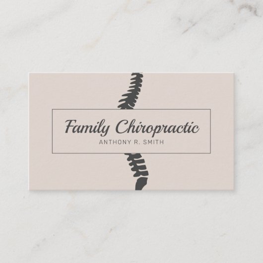 Carte De Visite Chiropratique de la famille (Devant)