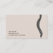 Carte De Visite Chiropratique moderne Chiropraticien Clinique Sant (Dos)