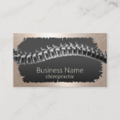 Carte De Visite Chiropratique moderne Gold Grunge Frame Chiropract (Devant)