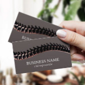 Carte De Visite Chiropratique Thérapiste de la colonne vertébrale