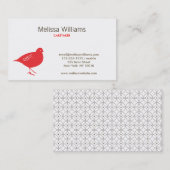 CARTE DE VISITE CHIRP RED (Devant / Derrière)