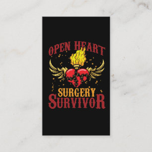 Carte De Visite Chirurgie cardiaque ouverte Survivant Contourner l