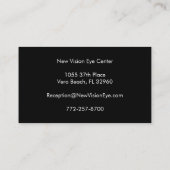 Carte De Visite Chirurgie de cataracte (Dos)