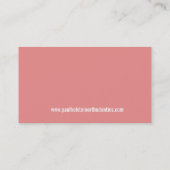 Carte De Visite CHIRURGIE DENTAIRE moderne logo de dent minimalist (Dos)