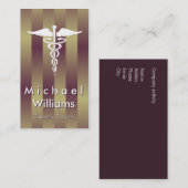 CARTE DE VISITE CHIRURGIE ESTHÉTIQUE PROFESSIONNELLE ÉLÉGANTE (Devant / Derrière)