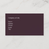 CARTE DE VISITE CHIRURGIE ESTHÉTIQUE PROFESSIONNELLE ÉLÉGANTE (Dos)