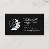 Carte De Visite Chirurgie orale, Centre d'implants, Maxillofacial (Dos)