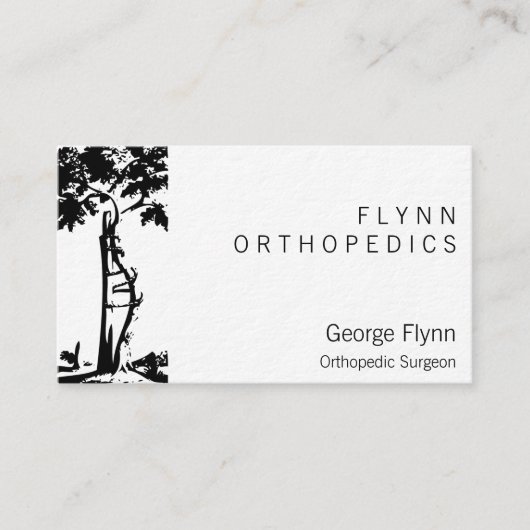 Carte De Visite Chirurgie orthopédique Arbre cuit (Devant)
