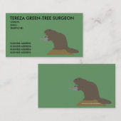 Carte De Visite Chirurgien d'arbre (Devant / Derrière)