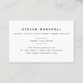 Carte De Visite Chirurgien de Willow Tree du Royaume-Uni Euro Cart (Dos)