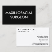 Carte De Visite chirurgien maxillofacial (Devant / Derrière)