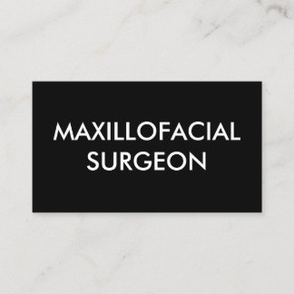Carte De Visite chirurgien maxillofacial