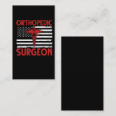 Carte De Visite Chirurgien orthopédique américain (Devant / Derrière)
