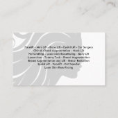 Carte De Visite Chirurgien plastique classique (Dos)