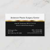 Carte De Visite Chirurgien plastique classique (Devant)